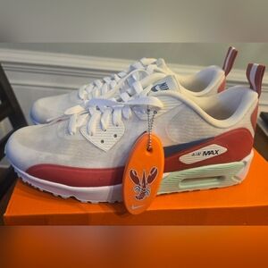 Nike Air Max 90 G NRG U22 Golf Shoes "Surf & Turf Lobstah" design - Men's 10.5